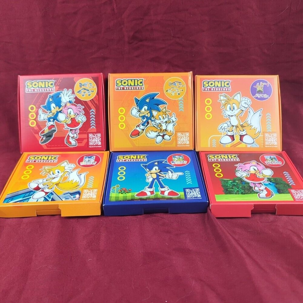2023 McDonald's Sonic The Hedgehog Puzzle‎ Toys – Lot of 6 – New Sealed